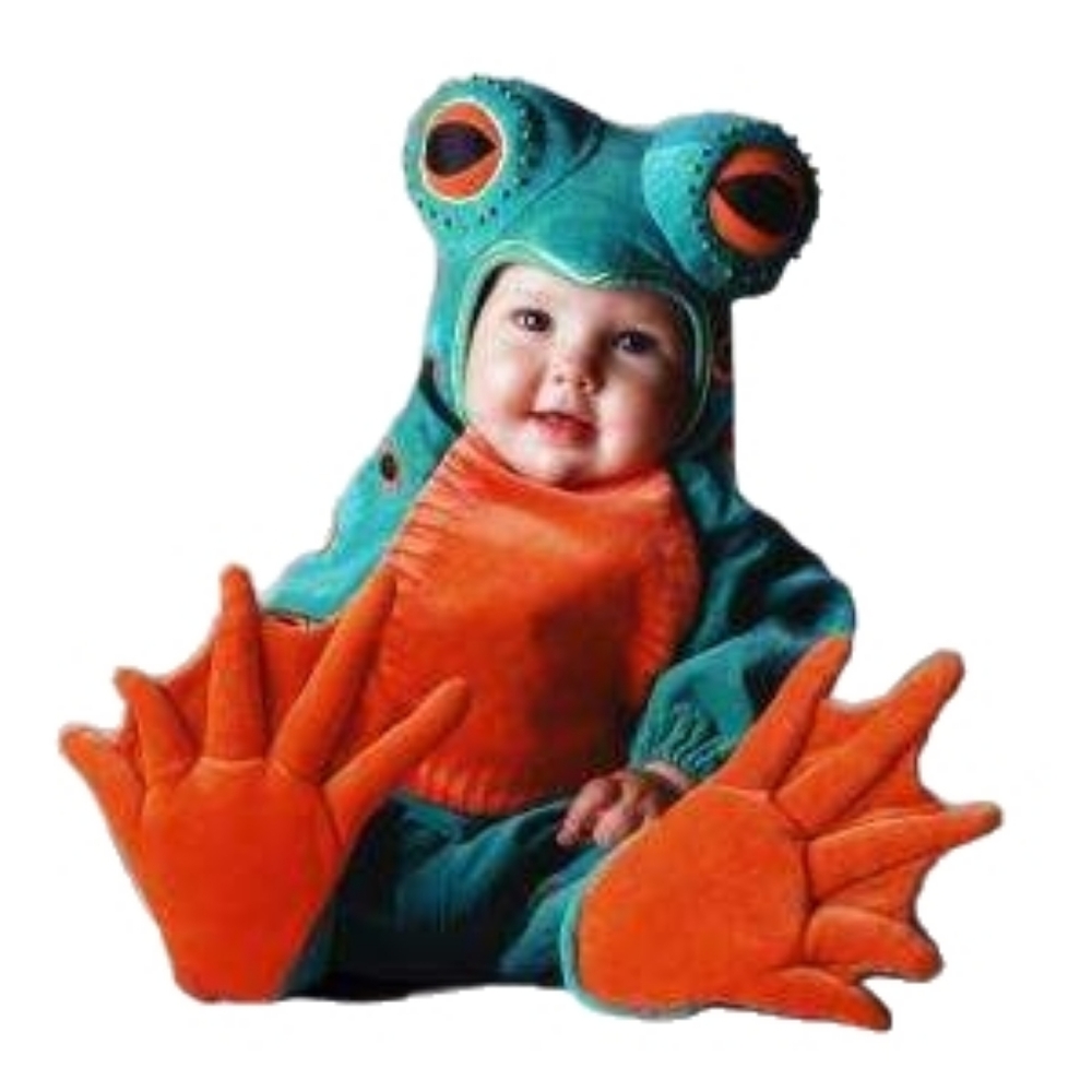 TOM ARMA SO CUTE FROG COSTUME. SIZE 18MO-2T